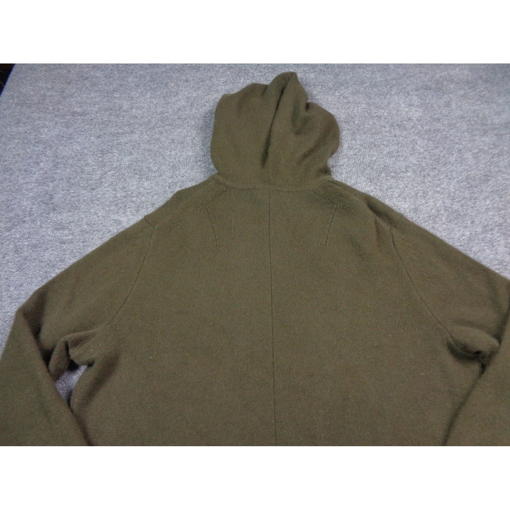Rag & Bone Hoodie Men's L Green Olive Cashmere Pullover Knit Long Sleeve - Picture 6 of 11